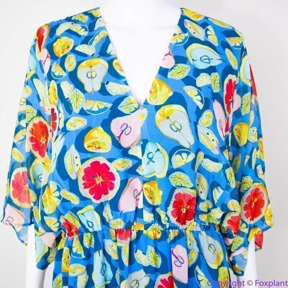 Anthropologie Hutch Summer Fruits Augusta Dress, size 1X - Picture 6 of 16